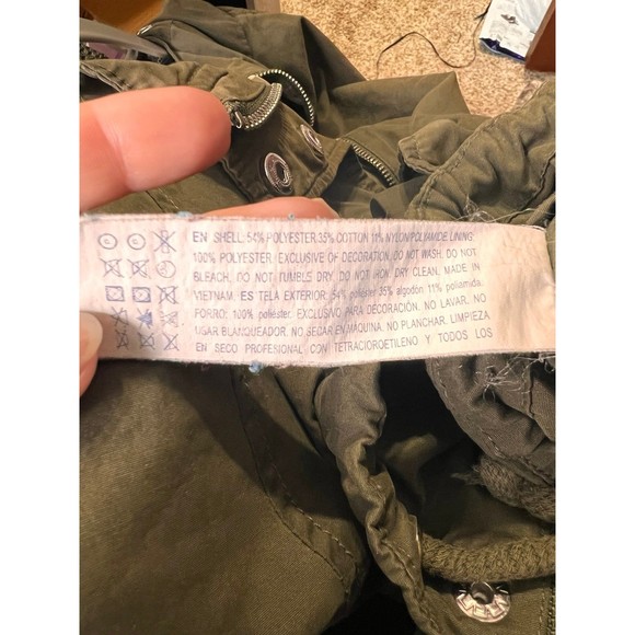 Forever 21 Fall/Spring Jacket Size Small Olive Green #K24 - Picture 7 of 8